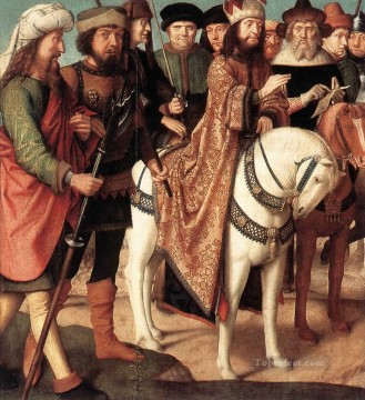 Pilates Dispute with the High Priest Gerard David Oil Paintings